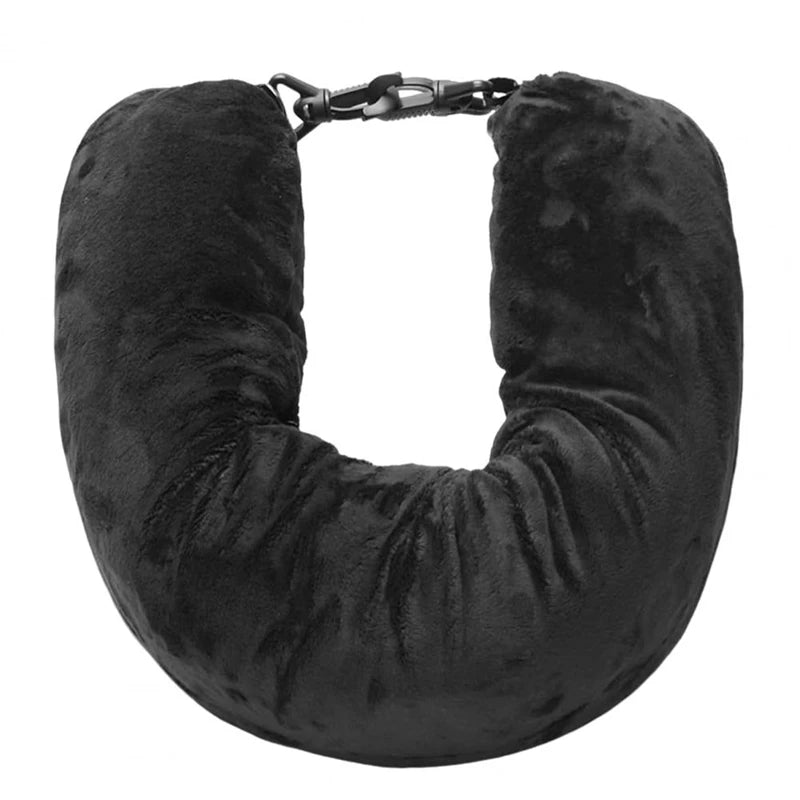 Black storage neck pillow