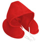 Red hooded neck pillow