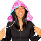 Tie dye hooded neck pillow